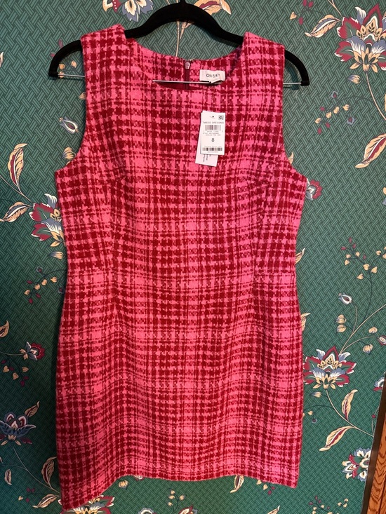 ON 34th Dresses & Skirts - Azalea Pink Tweed Dress and Open Blazer Set- READ